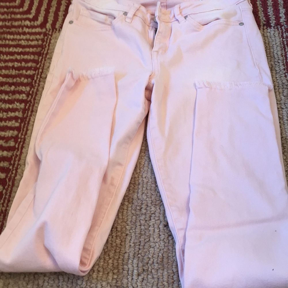 Light pink jeans